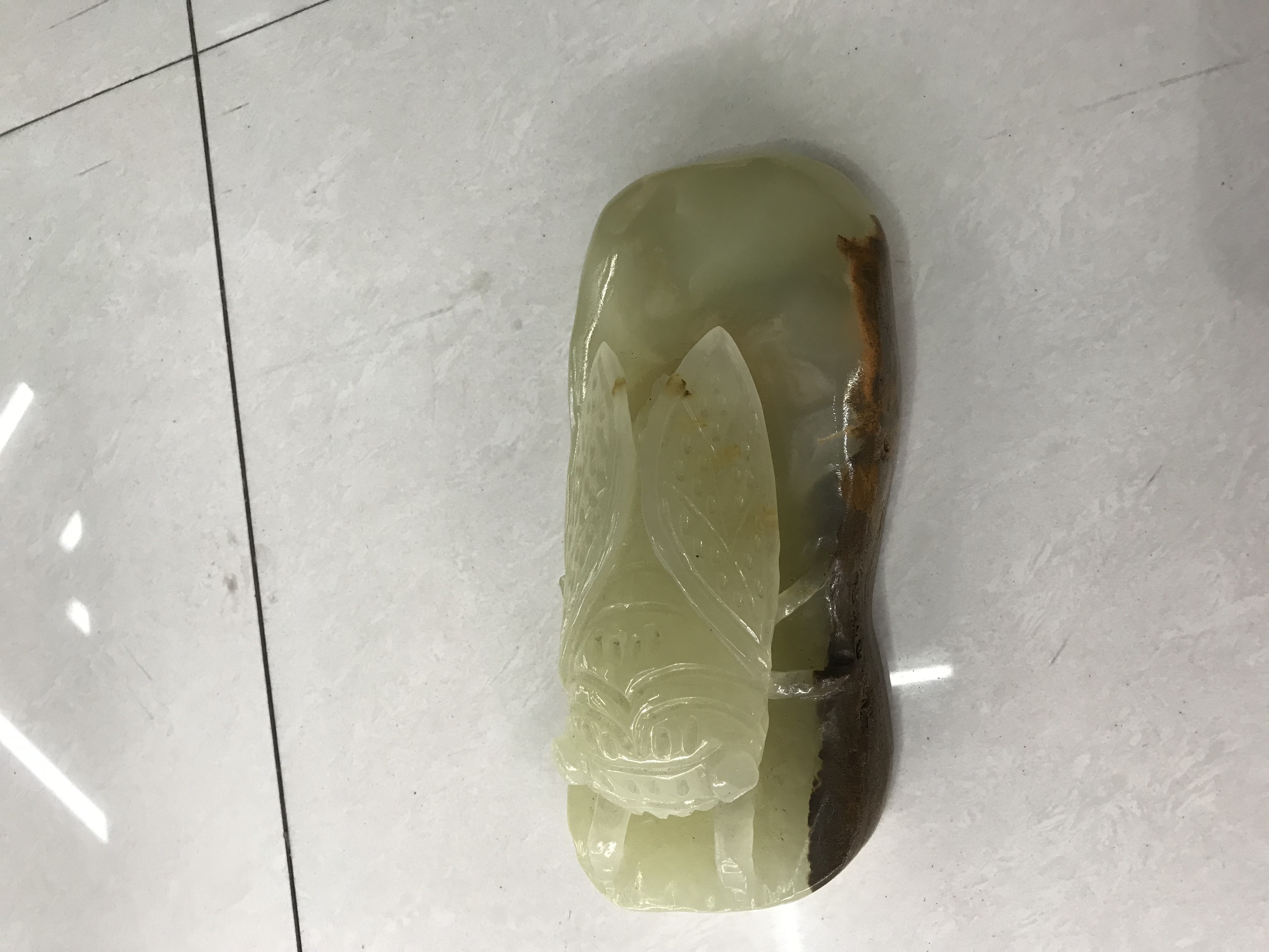 巴基斯坦玉石雕刻摆件#一鸣惊人#家居装饰品