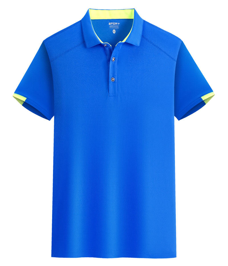 Waffger Quick-Drying Sportswear, Short-Sleeved Lapel Polo Advertising Shirt, Men's Casual Wear, Cultural Shirt, Advertising Shirt, T-Shirt, Comfortable And Breathable New Style Item Picture