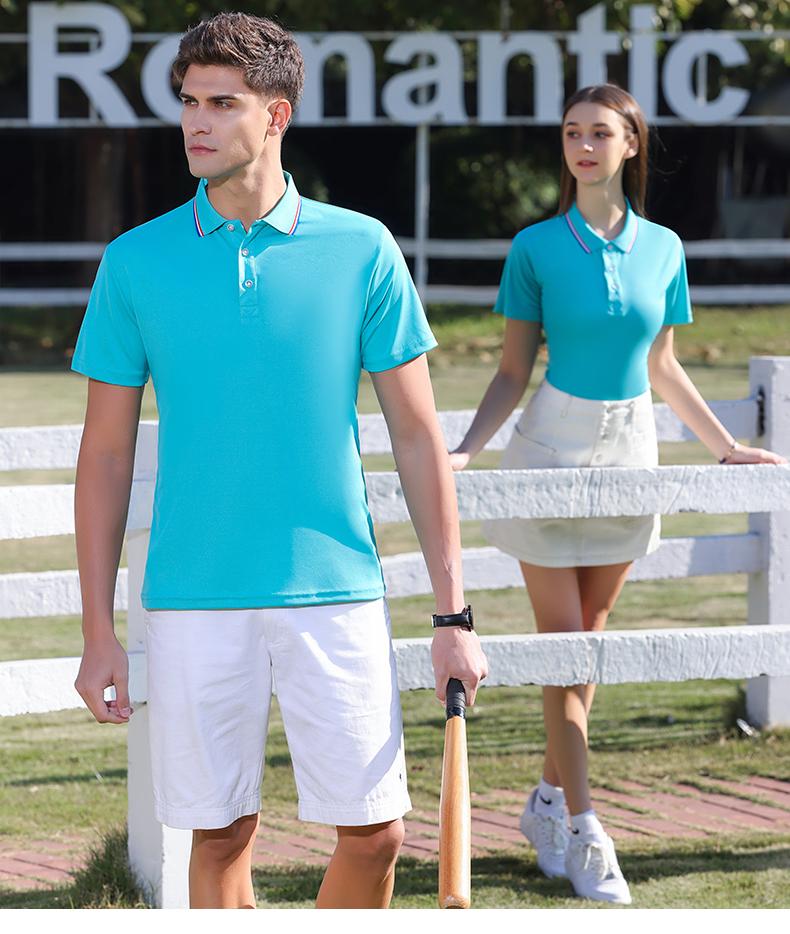 High-End Silk And Cotton Men's And Women's Matching Short-Sleeved Polo Advertising Shirt With A Lapel, Men's Casual Wear, Cultural Shirt, Advertising Shirt, Lapel Polo, Comfortable And Breathable Application Scenario