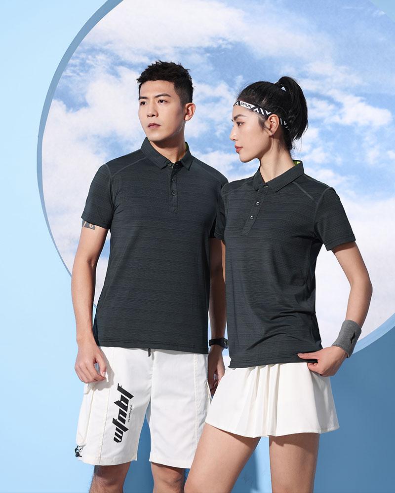 水晶弹力丝速干运动服男女同款短袖翻领polo 广告衫男式休闲衣服 文化衫广告衫T恤 舒适透气时尚潮流详情图2