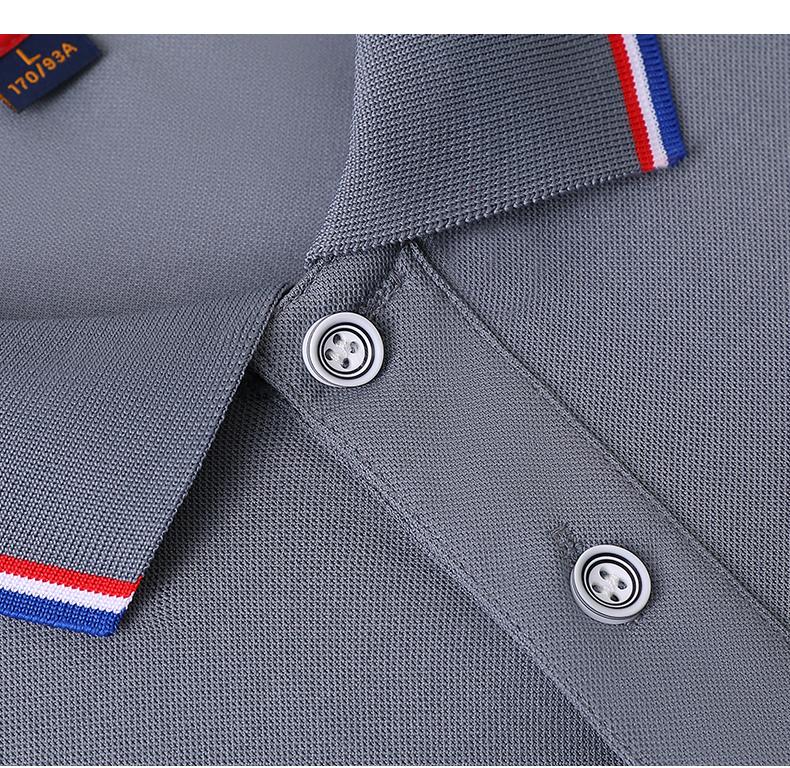 High-End Silk And Cotton Men's And Women's Matching Short-Sleeved Polo Advertising Shirt With A Lapel, Men's Casual Wear, Cultural Shirt, Advertising Shirt, Lapel Polo, Comfortable And Breathable Item Picture