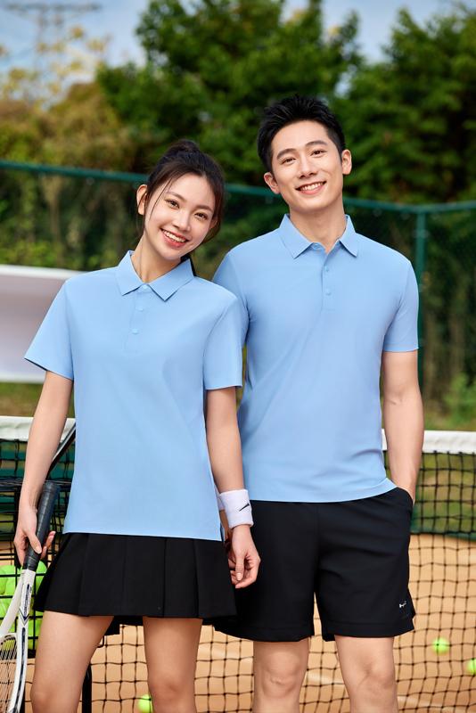 High-end ice-skin seamless lapel brocade, seamless lapel quick-drying ice cool silk Polo men's short-sleeved advertising shirt, cultural shirt, men's casual wear, comfortable, breathable and fashionable new style detail image 16