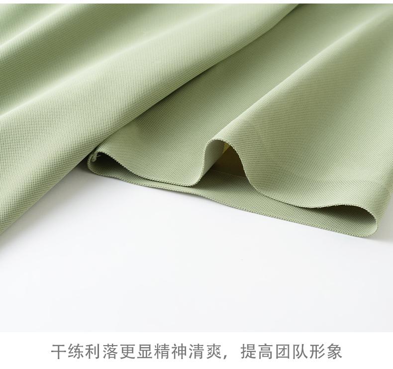 High-end ice-skin seamless lapel brocade, seamless lapel quick-drying ice cool silk Polo men's short-sleeved advertising shirt, cultural shirt, men's casual wear, comfortable, breathable and fashionable new style detail image 8