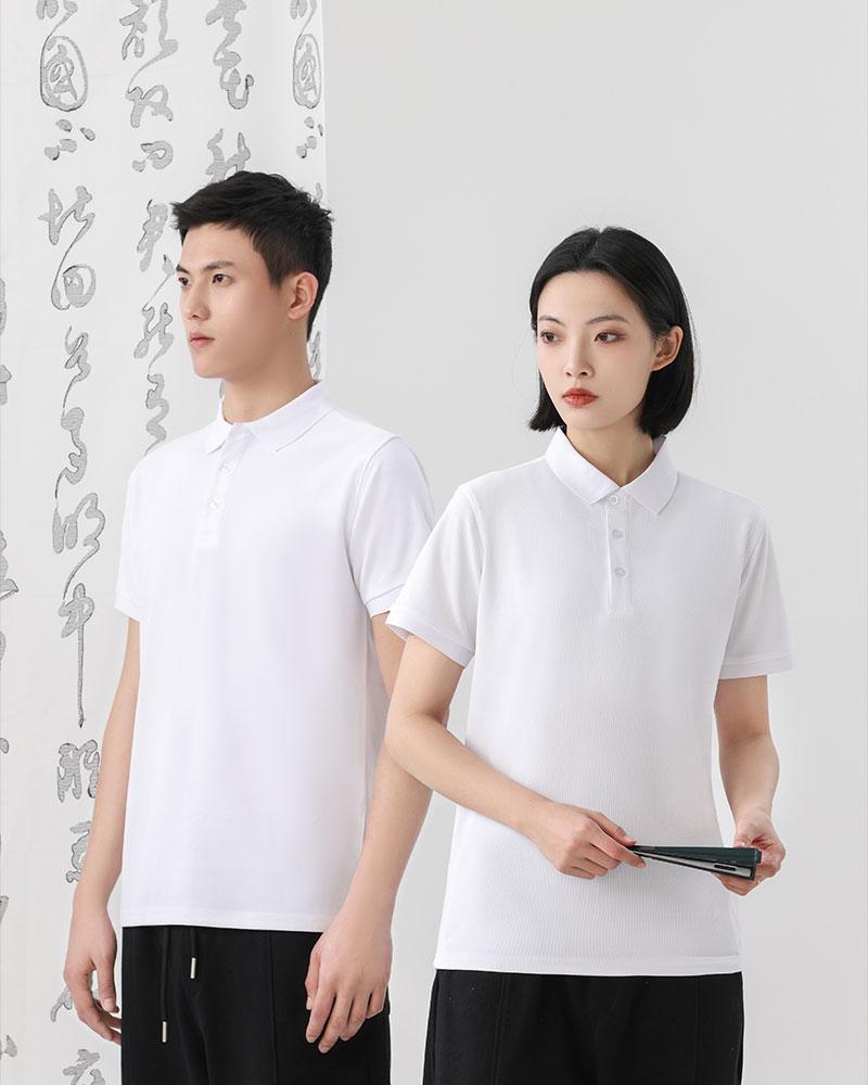 Impression Solid Color Lapel Cotton Imitation Polo For Men And Women, Solid Color Lapel Polo, Short-Sleeved Lapel Polo, Quick-Drying Advertising Shirt, Cultural Shirt, Men's Casual Style Item Picture