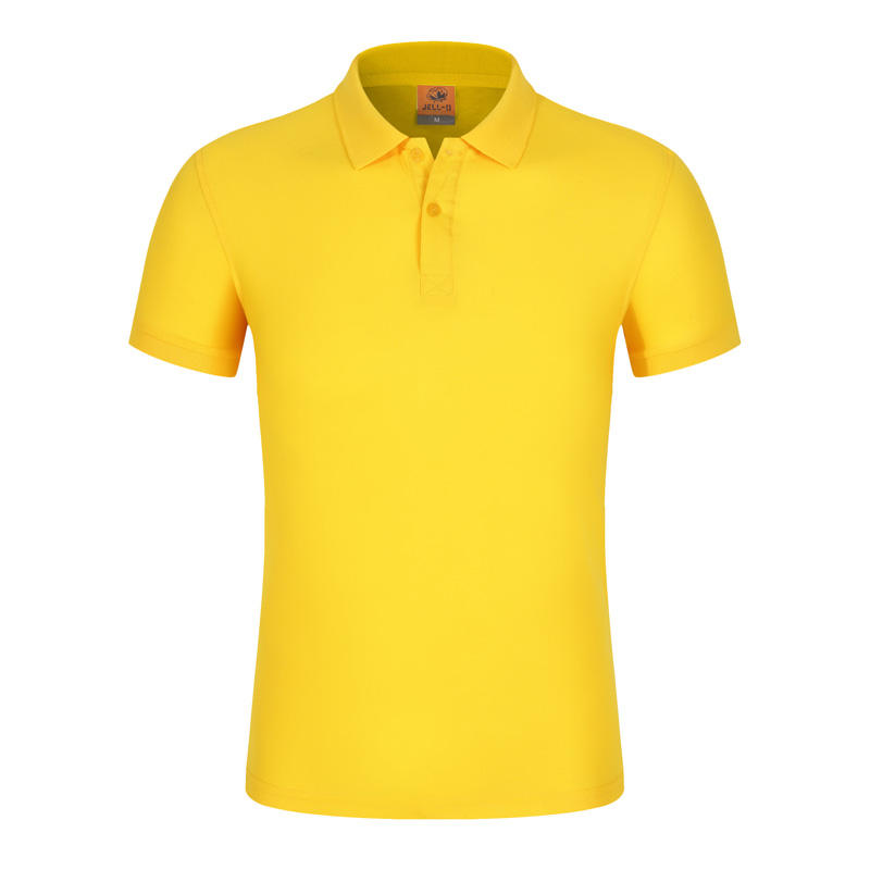 High-quality cotton-like polo shirt for both men and women, solid-color lapel polo short-sleeved lapel polo cotton-like advertising shirt, cultural shirt, men's casual advertising shirt, light, breathable and comfortable Item Picture