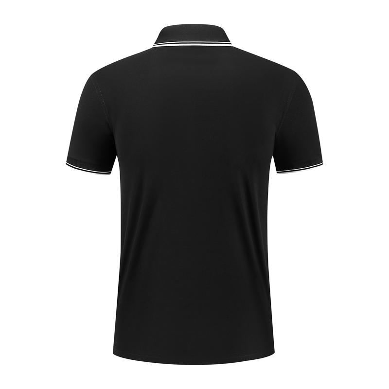 Impression Side-Collar Imitation Cotton Polo For Both Men And Women, Side-Collar Polo With Short Sleeves, Quick-Drying Advertising Shirt, Cultural Shirt, Men's Casual Style undefined