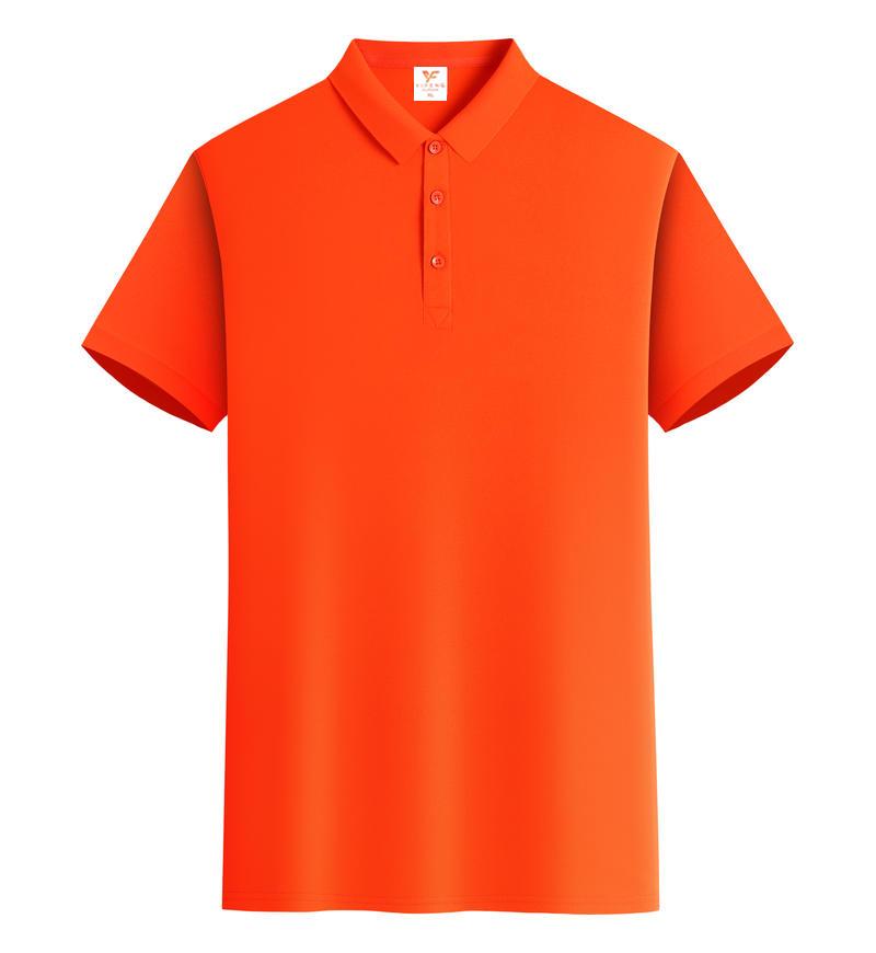 Ice silk mesh elastic cool cotton polo men's and women's same solid color lapel polo short-sleeved lapel polo imitation cotton advertising shirt Cultural shirt Men's casual advertising shirt light, breathable and comfortable detail image 10