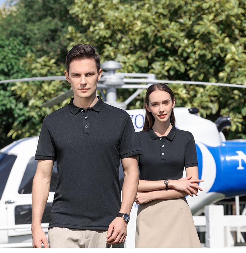 Feitian solid-color lapel polo for both men and women, solid-color lapel polo, short-sleeved lapel polo, quick-drying advertising shirt, cultural shirt, men's casual advertising shirt, T-shirt, lightweight, breathable and comfortable detail image 14