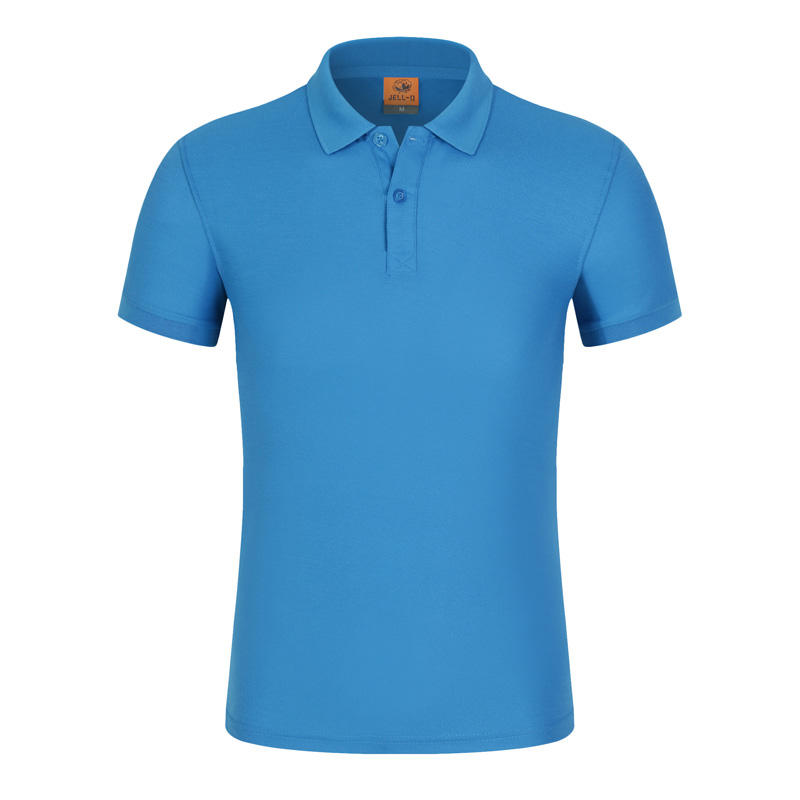 High-quality cotton-like polo shirt for both men and women, solid-color lapel polo short-sleeved lapel polo cotton-like advertising shirt, cultural shirt, men's casual advertising shirt, light, breathable and comfortable detail image 15