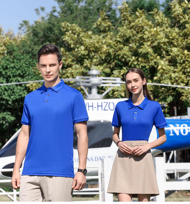 Feitian solid-color lapel polo for both men and women, solid-color lapel polo, short-sleeved lapel polo, quick-drying advertising shirt, cultural shirt, men's casual advertising shirt, T-shirt, lightweight, breathable and comfortable Specification image