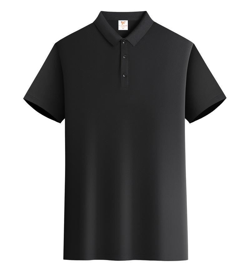Ice silk mesh elastic cool cotton polo men's and women's same solid color lapel polo short-sleeved lapel polo imitation cotton advertising shirt Cultural shirt Men's casual advertising shirt light, breathable and comfortable detail image 11