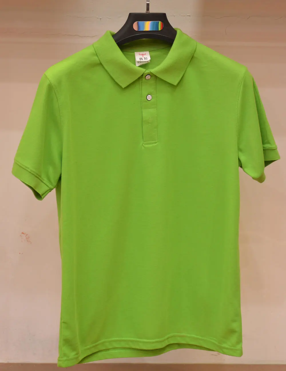 Men's and women's same solid-color lapel polo, short-sleeved lapel polo, cotton imitation advertising shirt, cultural shirt, men's casual advertising shirt, T-shirt, light, breathable and comfortable detail image 12