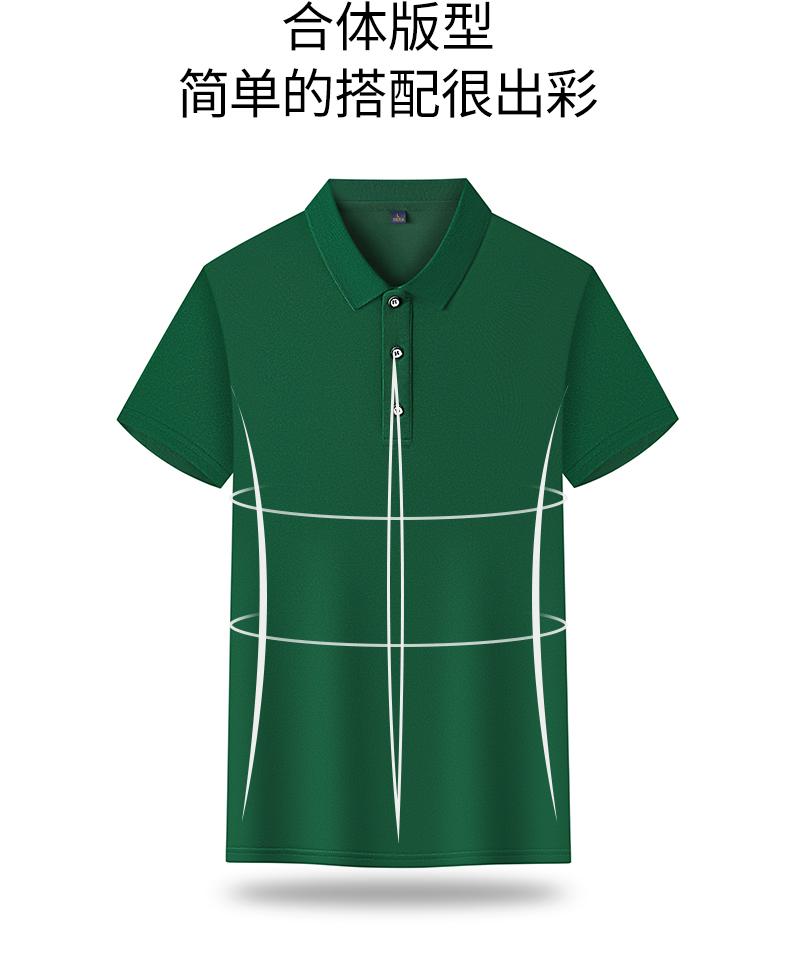 Loka cotton men's and women's same short-sleeved solid color lapel polo advertising shirt, cotton-like clothing, cultural shirt, advertising shirt, T-shirt, comfortable, breathable, casual and fashionable new style detail image 10