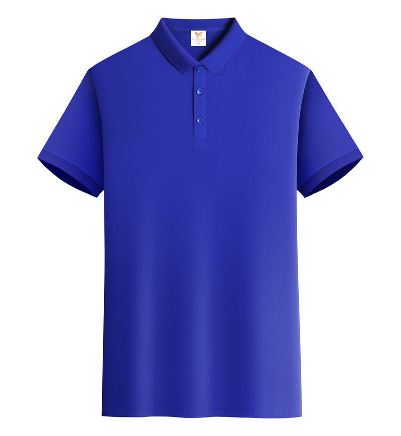 Ice silk mesh elastic cool cotton polo men's and women's same solid color lapel polo short-sleeved lapel polo imitation cotton advertising shirt Cultural shirt Men's casual advertising shirt light, breathable and comfortable detail image 12