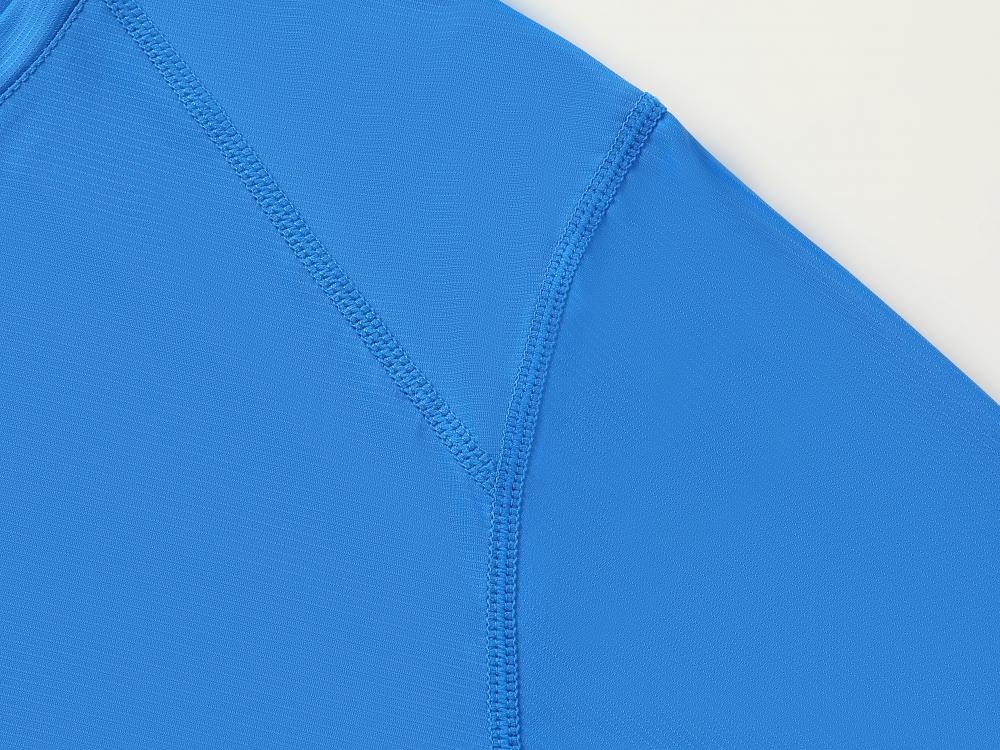 Cross-Border Ice-Patterned Brocade Ammonia Sports Quick-Drying Boneless Seam Shoulder Sleeve Reflective Strip Four-Needle Six-Thread Asia-Europe Size Double Label Men's And Women's Matching Short-Sleeved T-Shirt, Men's Casual T-Shirt, Fashionable, Comfortable And Breathable undefined