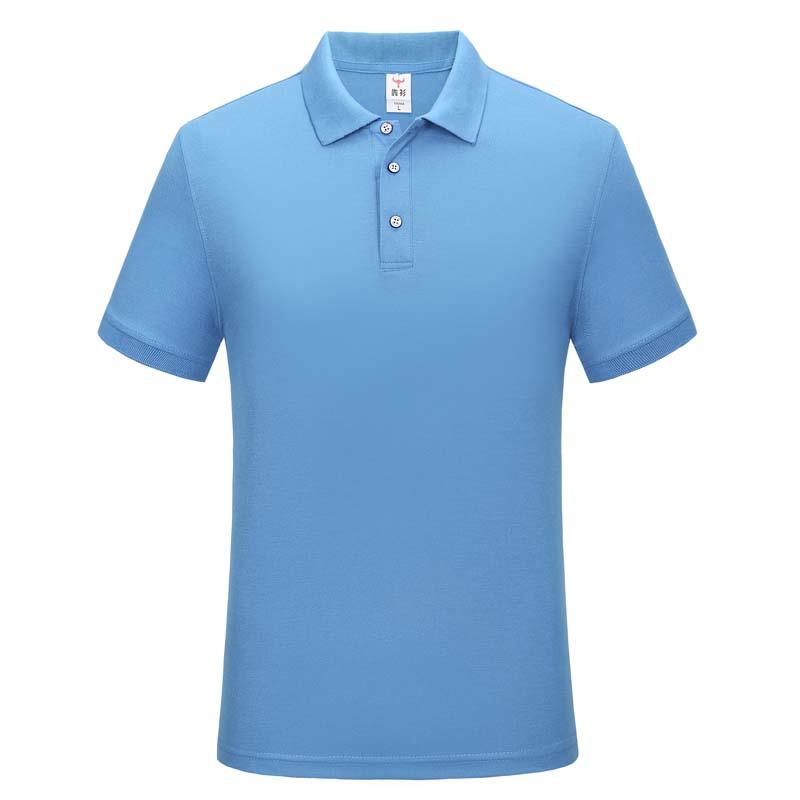 Men's and women's same solid-color lapel polo, short-sleeved lapel polo, cotton imitation advertising shirt, cultural shirt, men's casual advertising shirt, T-shirt, light, breathable and comfortable detail image 17