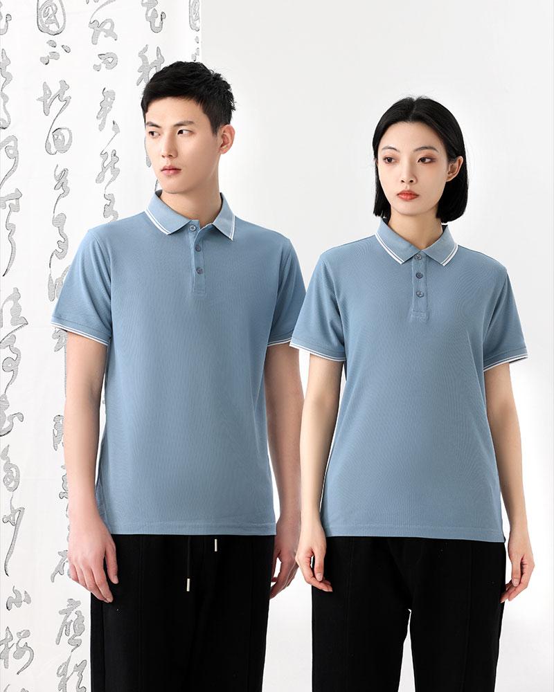 Impression Side-Collar Imitation Cotton Polo For Both Men And Women, Side-Collar Polo With Short Sleeves, Quick-Drying Advertising Shirt, Cultural Shirt, Men's Casual Style Specification drawing