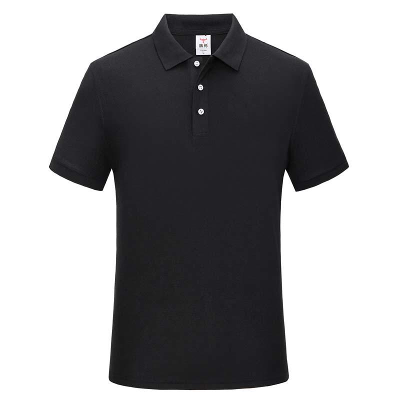 Men's and women's same solid-color lapel polo, short-sleeved lapel polo, cotton imitation advertising shirt, cultural shirt, men's casual advertising shirt, T-shirt, light, breathable and comfortable detail image 15