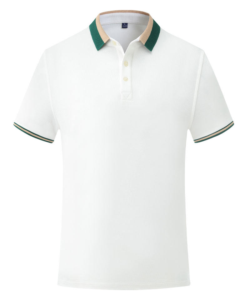 The King series lapel precision textured polo shirt for both men and women, color-matched lapel polo shirt, short-sleeved lapel polo advertising shirt, cultural shirt, men's casual advertising shirt, lightweight, breathable and comfortable detail image 14