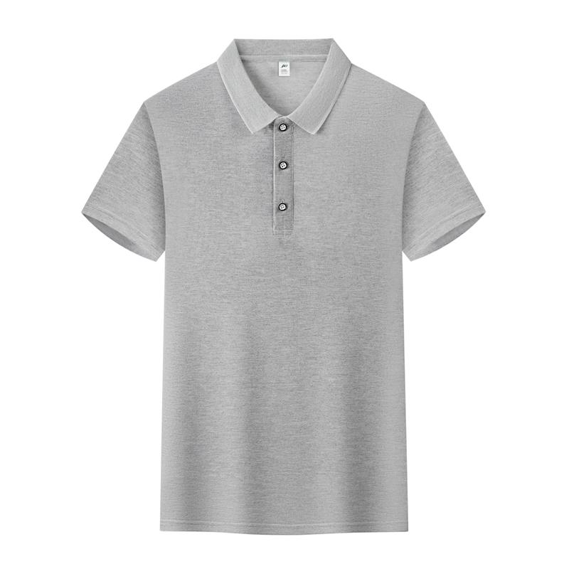 Loka cotton men's and women's same short-sleeved solid color lapel polo advertising shirt, cotton-like clothing, cultural shirt, advertising shirt, T-shirt, comfortable, breathable, casual and fashionable new style detail image 20