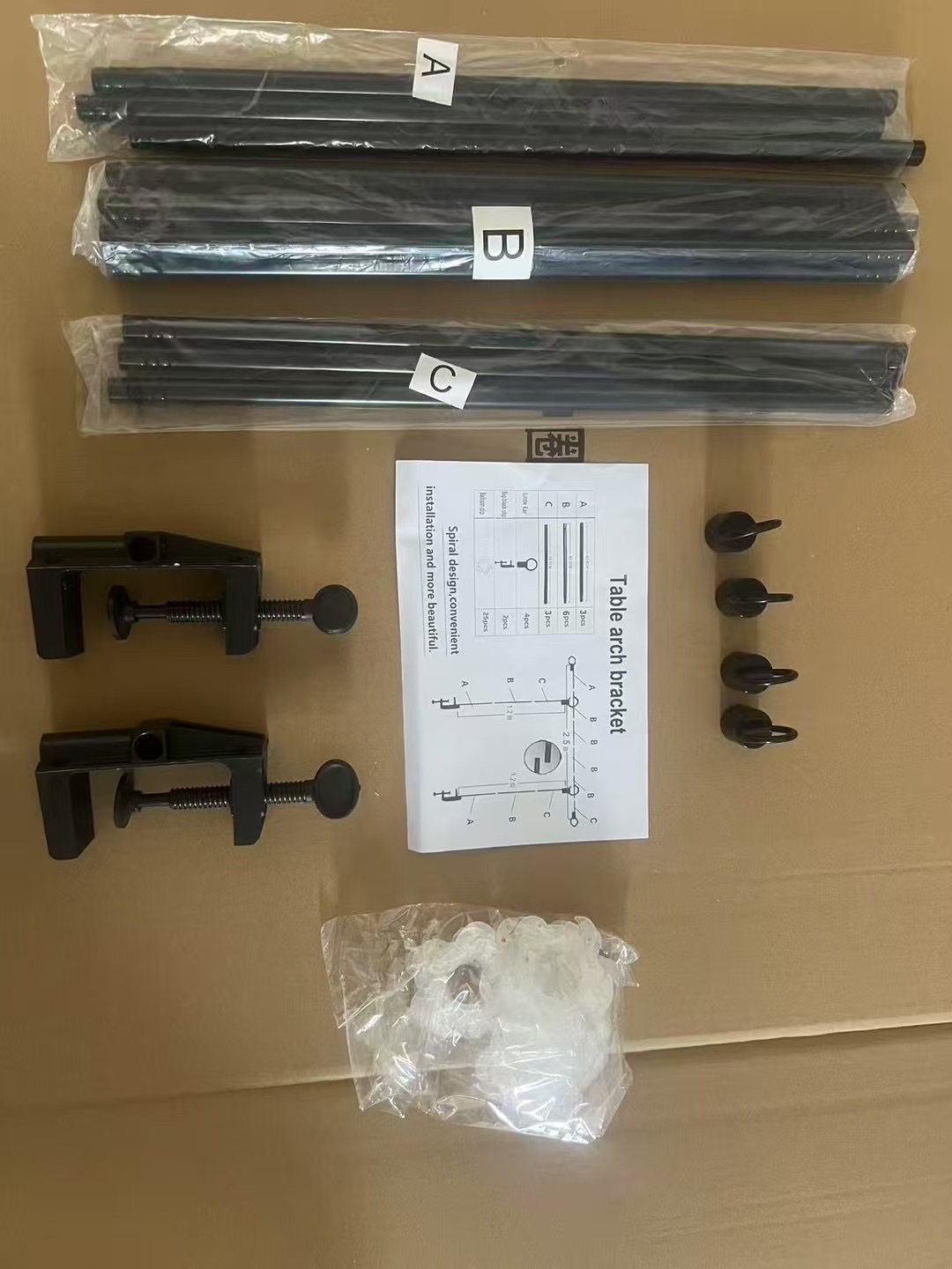 跨境婚庆布置必备 铁艺支架气球支架 精准测量 稳固耐用 桌面支架派对用品气球配件美观实用铁艺支架详情图4