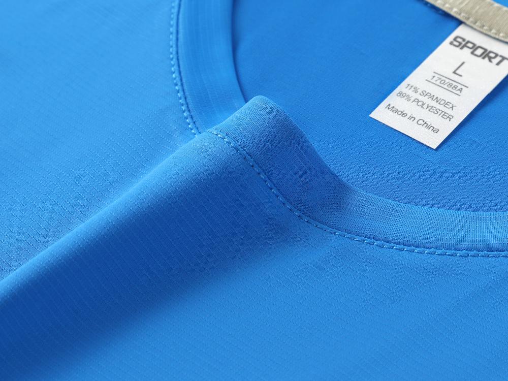 Cross-Border Ice-Patterned Brocade Ammonia Sports Quick-Drying Boneless Seam Shoulder Sleeve Reflective Strip Four-Needle Six-Thread Asia-Europe Size Double Label Men's And Women's Matching Short-Sleeved T-Shirt, Men's Casual T-Shirt, Fashionable, Comfortable And Breathable undefined