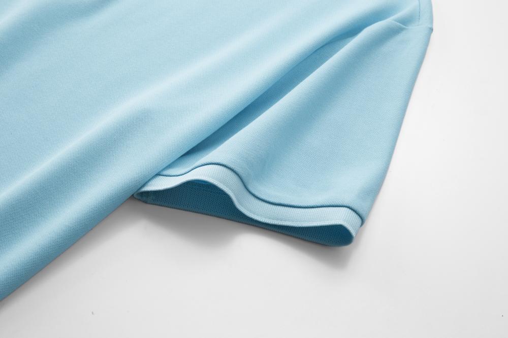 Dynamic pearl ground solid color lapel (Asia-Europe size) Fine imitation cotton polo for both men and women solid color lapel polo short-sleeved lapel polo quick-drying advertising shirt Cultural shirt men's casual style detail image 10