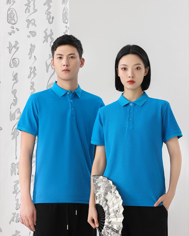 Impression Solid Color Lapel Cotton Imitation Polo For Men And Women, Solid Color Lapel Polo, Short-Sleeved Lapel Polo, Quick-Drying Advertising Shirt, Cultural Shirt, Men's Casual Style Specification drawing