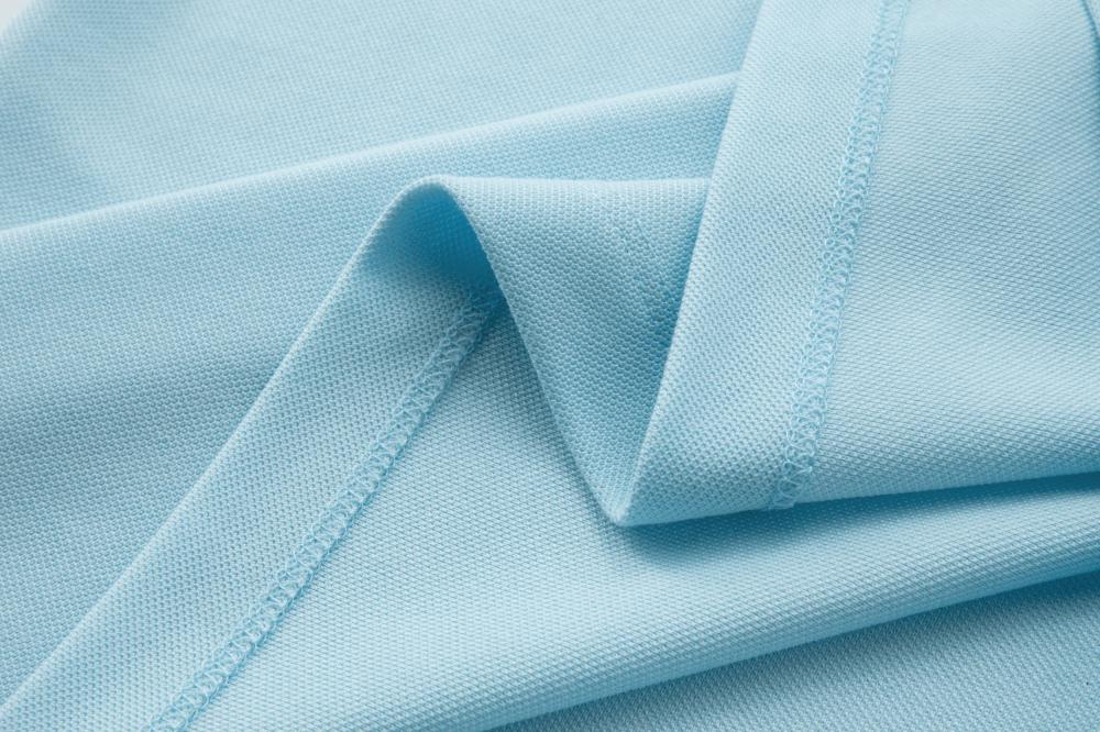 Dynamic pearl ground solid color lapel (Asia-Europe size) Fine imitation cotton polo for both men and women solid color lapel polo short-sleeved lapel polo quick-drying advertising shirt Cultural shirt men's casual style detail image 12