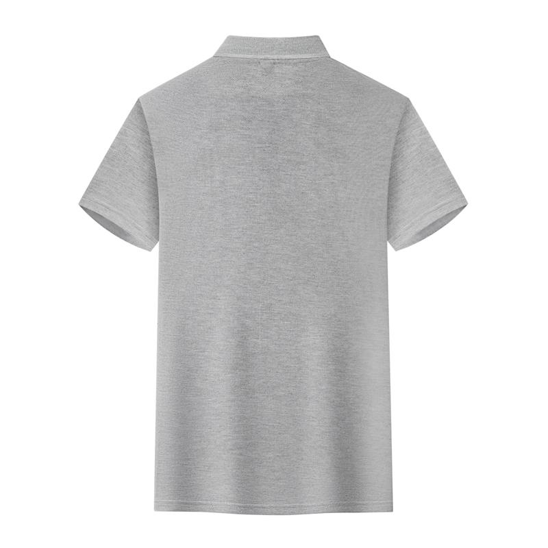 Loka cotton men's and women's same short-sleeved solid color lapel polo advertising shirt, cotton-like clothing, cultural shirt, advertising shirt, T-shirt, comfortable, breathable, casual and fashionable new style detail image 19