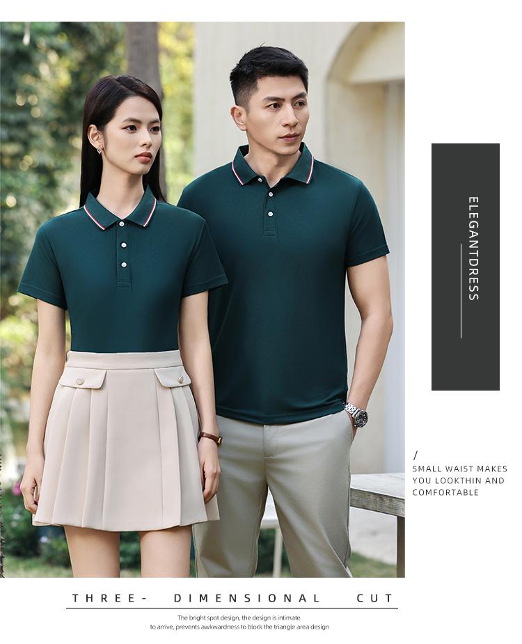 Recycled fiber premium Xiaozhu Di men's and women's same short-sleeved polo shirts, T-shirts, cultural shirts, comfortable, breathable, fashionable, casual and trendy base layer shirts are now available detail image 6