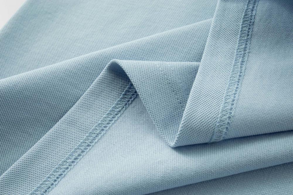 Dupont pearl cotton solid color seamless collar men's and women's same short-sleeved polo advertising shirt, cultural shirt, advertising shirt, T-shirt, trendy, comfortable and breathable new style detail image 17