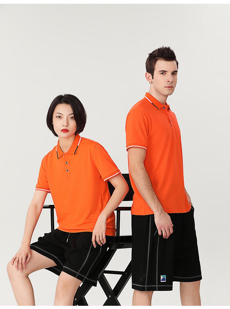 Cross-Border High-Elasticity Roca Cotton Polo With Hemmed Lapels, Imitation Cotton, Men's And Women's Matching Polo With Hemmed Lapels, Short-Sleeved Lapels, Quick-Drying Advertising Shirts, Cultural Shirts, Men's Casual Style Application Scenario