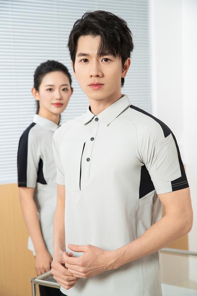 The new high-end workwear style structure lapel plolo short-sleeved polo advertising shirt, cultural shirt, fashionable, casual, comfortable and breathable advertising shirt T-shirt is now available Application Scenario