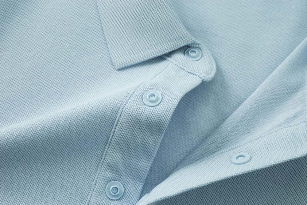 Dupont pearl cotton solid color seamless collar men's and women's same short-sleeved polo advertising shirt, cultural shirt, advertising shirt, T-shirt, trendy, comfortable and breathable new style detail image 13