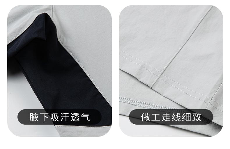 The new high-end workwear style structure lapel plolo short-sleeved polo advertising shirt, cultural shirt, fashionable, casual, comfortable and breathable advertising shirt T-shirt is now available detail image 8