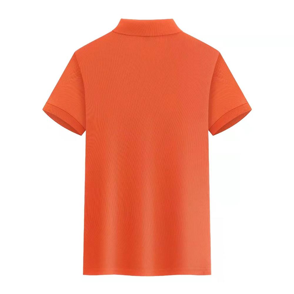 The wheat series of pure cotton lapel short-sleeved polo shirts for both men and women are fashionable, comfortable and breathable. The polo shirts come in a variety of styles and are now available detail image 12