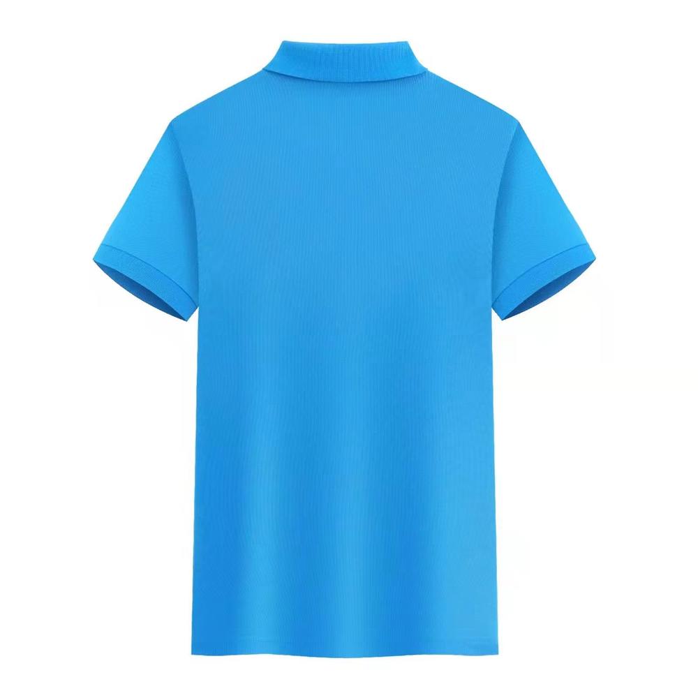 The wheat series of pure cotton lapel short-sleeved polo shirts for both men and women are fashionable, comfortable and breathable. The polo shirts come in a variety of styles and are now available detail image 10