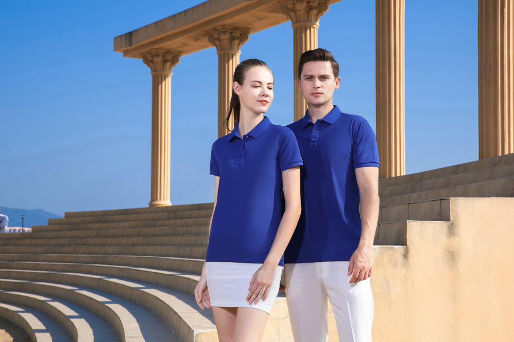 The wheat series of pure cotton lapel short-sleeved polo shirts for both men and women are fashionable, comfortable and breathable. The polo shirts come in a variety of styles and are now available Specification image