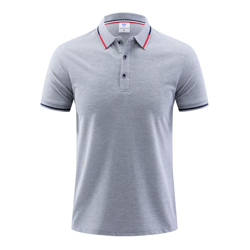 Cross-Border High-Elasticity Roca Cotton Polo With Hemmed Lapels, Imitation Cotton, Men's And Women's Matching Polo With Hemmed Lapels, Short-Sleeved Lapels, Quick-Drying Advertising Shirts, Cultural Shirts, Men's Casual Style undefined