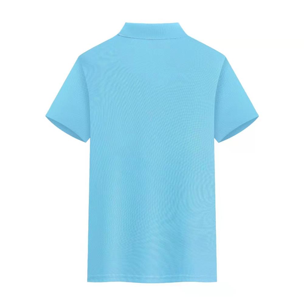 The wheat series of pure cotton lapel short-sleeved polo shirts for both men and women are fashionable, comfortable and breathable. The polo shirts come in a variety of styles and are now available detail image 8