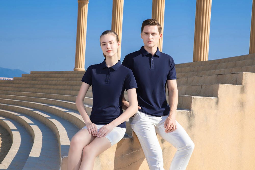 小麦系列男女同款纯棉翻领短袖polo 广告衫文化衫 衣服时尚舒适透气 广告衫polo款式多样新款上市