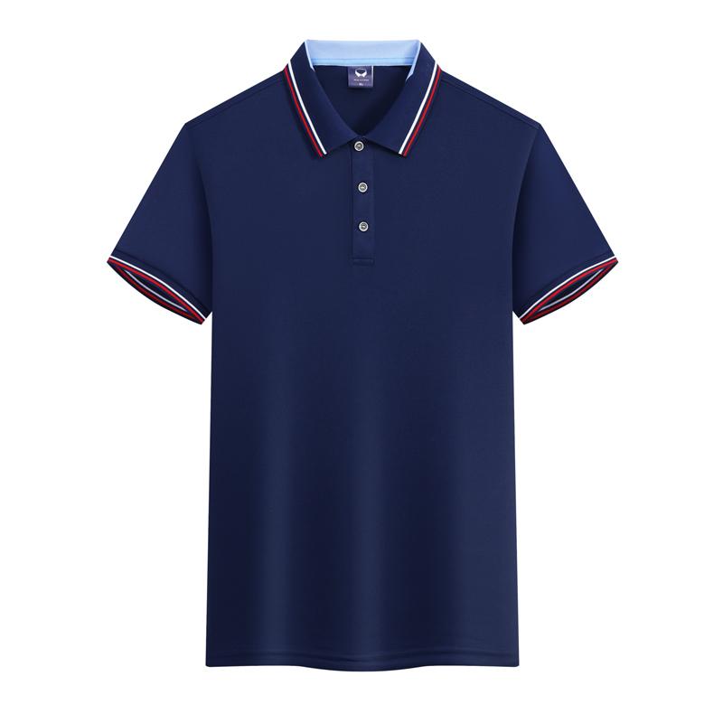 Ice Silk Cotton Side-Collar Polo For Both Men And Women, Side-Collar Polo With Short Sleeves, Quick-Drying Advertising Shirt, Cultural Shirt, Men's Casual, Light, Breathable And Comfortable Application Scenario