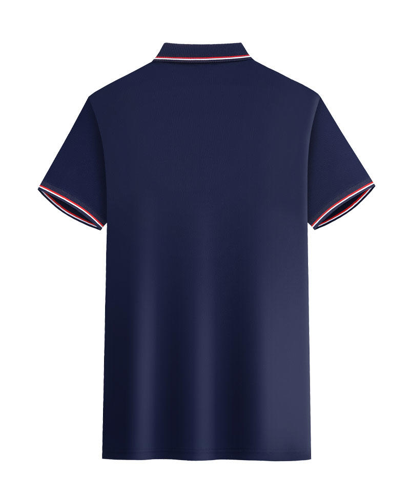 "Bull to the Sky 100% combed precision textured cotton-like lapel polo shirt for both men and women, short-sleeved lapel polo cultural shirt, men's casual, light, breathable and comfortable. detail image 16