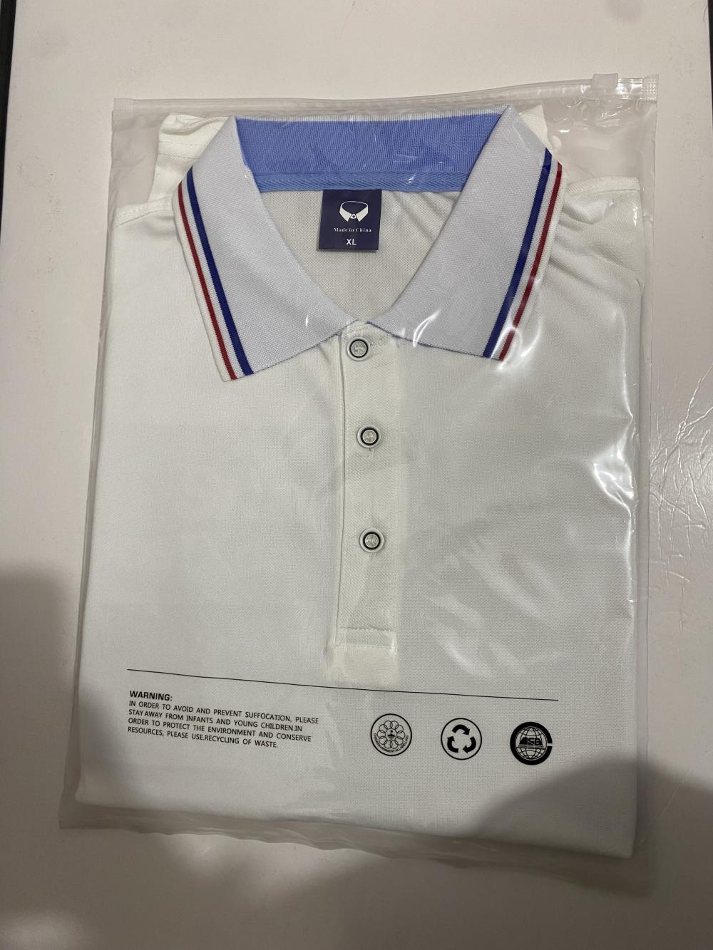 Ice Silk Cotton Side-Collar Polo For Both Men And Women, Side-Collar Polo With Short Sleeves, Quick-Drying Advertising Shirt, Cultural Shirt, Men's Casual, Light, Breathable And Comfortable undefined