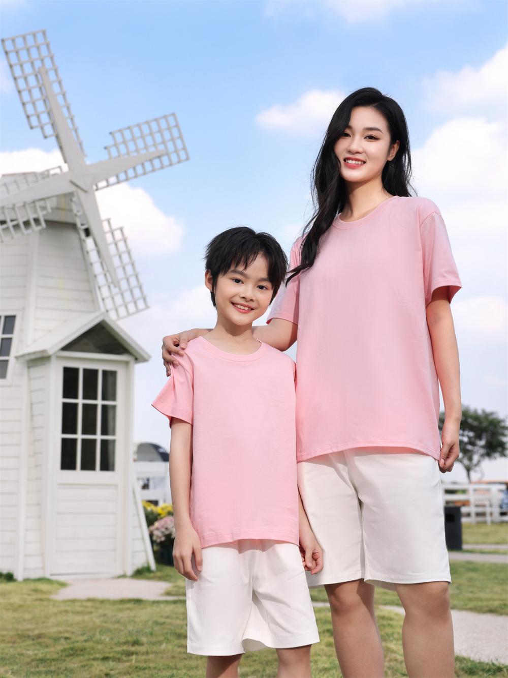 Children's clothing 240g/㎡ 100% Xinjiang long-staple cotton 7A antibacterial short-sleeved T-shirt Korean version children's clothing Children's T-shirt New short-sleeved fresh style fashionable children's clothing trend detail image 19