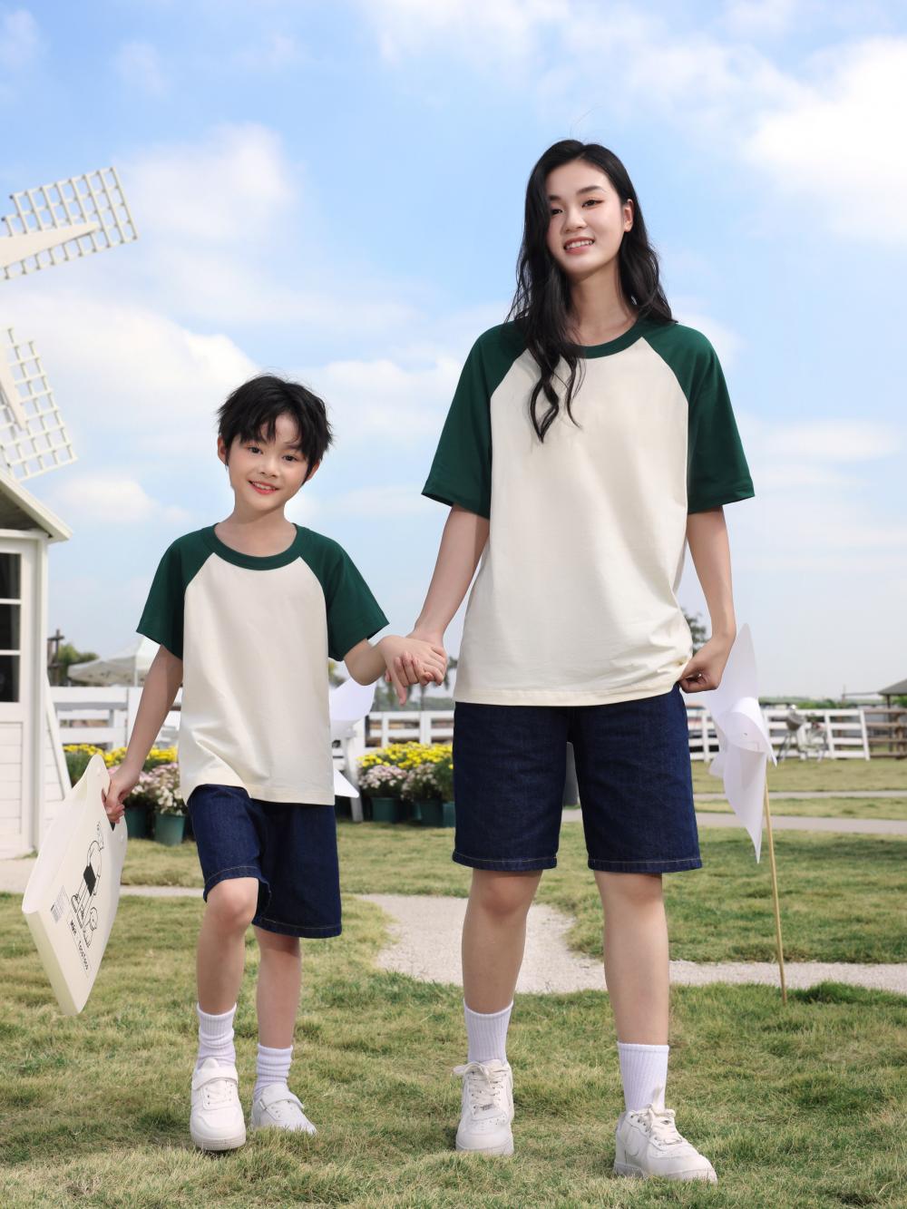 Cross-Border Children's Clothing 200G/㎡ 100% Combed Cotton Korean-Style Children's Clothing, Short-Sleeved T-Shirts For Both Men And Women, New Summer Fashion Children's T-Shirts, Comfortable And Breathable, With A Variety Of Styles undefined