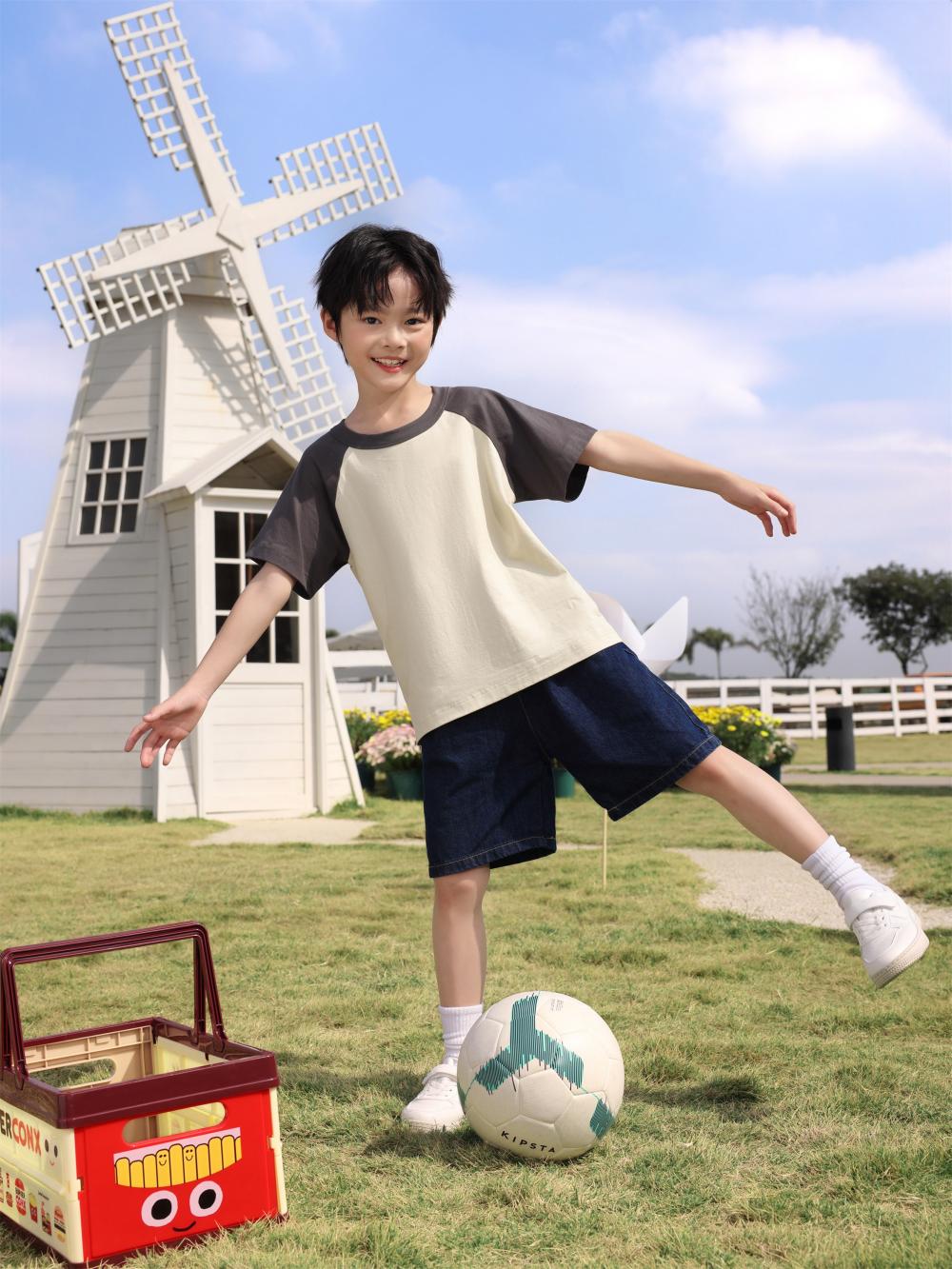 Cross-Border Children's Clothing 200G/㎡ 100% Combed Cotton Korean-Style Children's Clothing, Short-Sleeved T-Shirts For Both Men And Women, New Summer Fashion Children's T-Shirts, Comfortable And Breathable, With A Variety Of Styles undefined