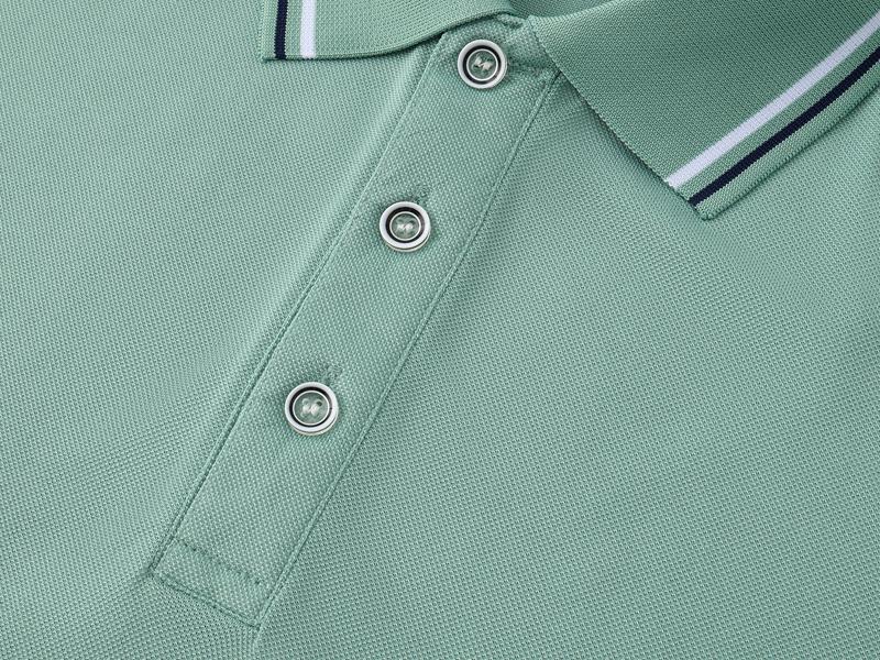 Ice Silk Cotton Side-Collar Polo For Both Men And Women, Side-Collar Polo With Short Sleeves, Quick-Drying Advertising Shirt, Cultural Shirt, Men's Casual, Light, Breathable And Comfortable undefined