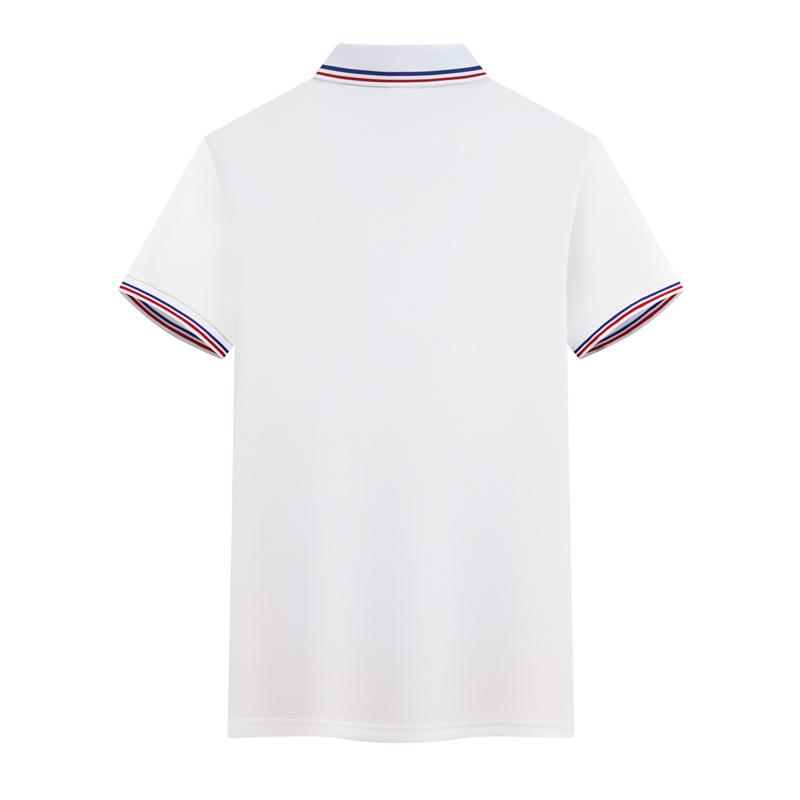 Ice Silk Cotton Side-Collar Polo For Both Men And Women, Side-Collar Polo With Short Sleeves, Quick-Drying Advertising Shirt, Cultural Shirt, Men's Casual, Light, Breathable And Comfortable Specification drawing
